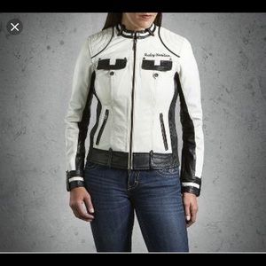 Harley Davidson ‘Amelia’ Colorblock Leather Jacket